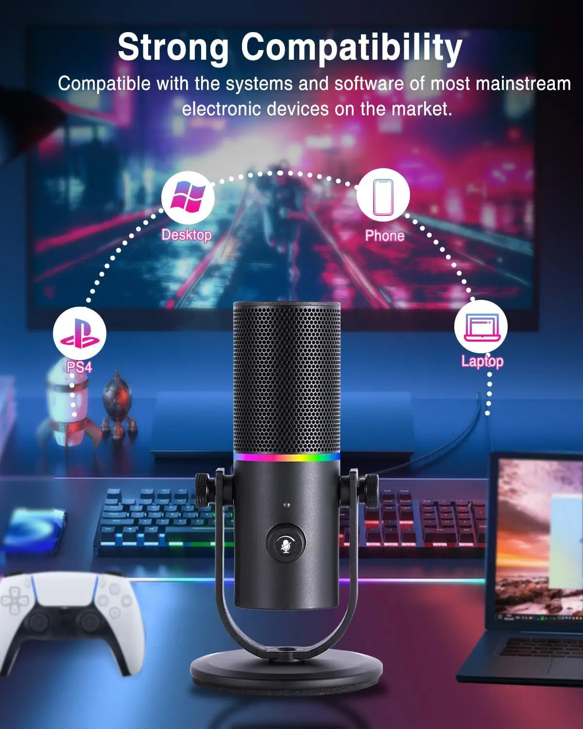 Microphone Gaming Recording Streaming