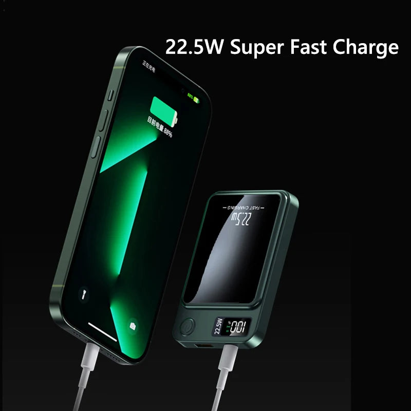 batterie externe metal longue durée luxe, double fonction