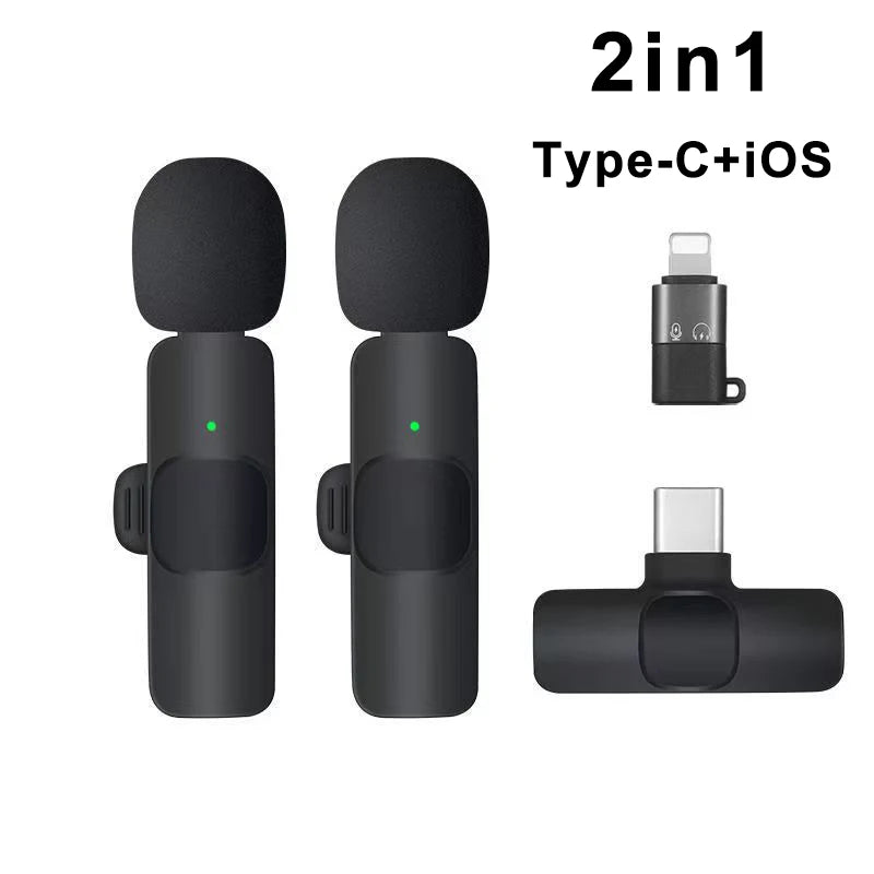 Mini micro Portable pour enregistrement Audio et vidéo, pour iPhone, Android