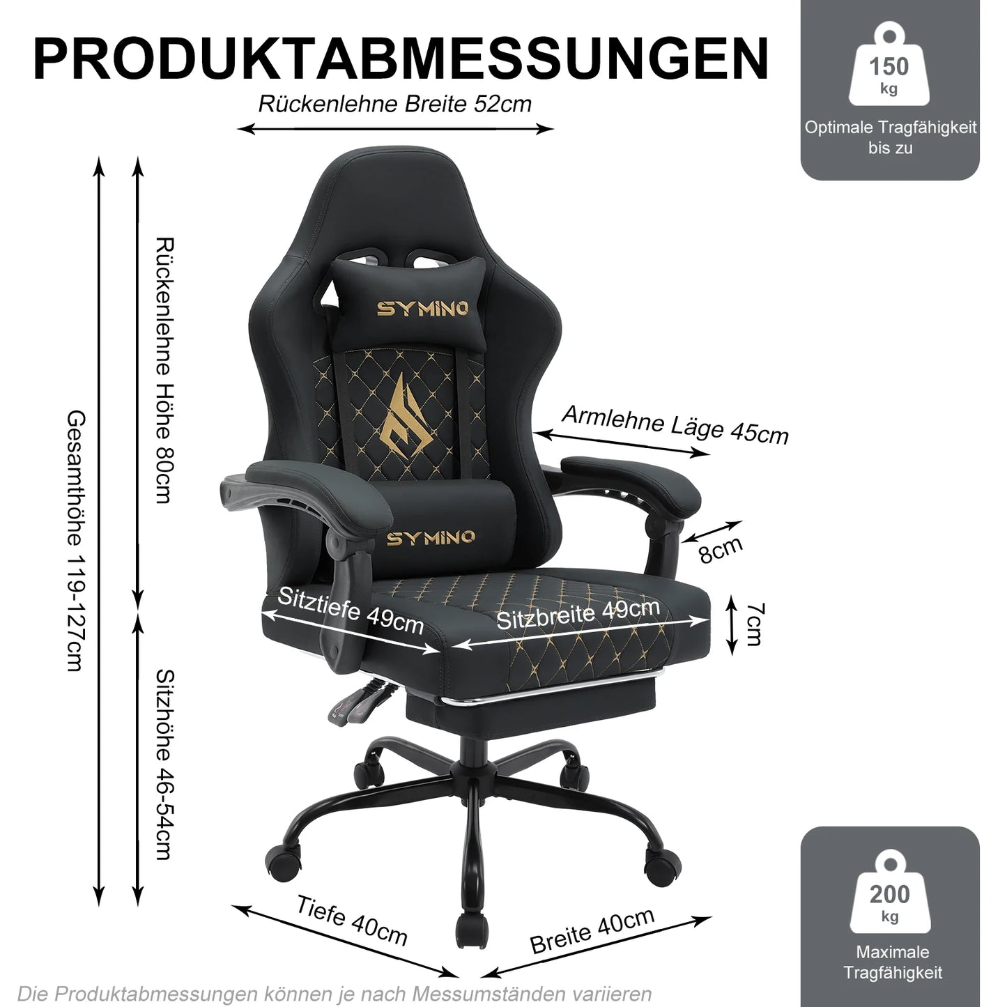 Chaise avec repose-pieds et accoudoirs réglables