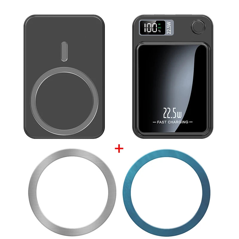 batterie externe metal longue durée luxe, double fonction