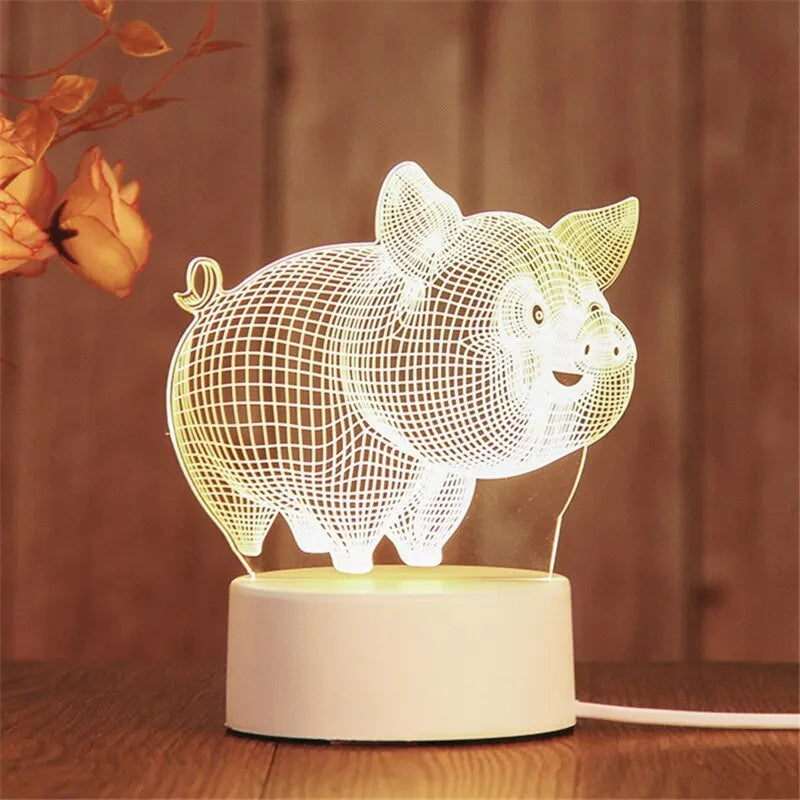 LAMPE LED 3D