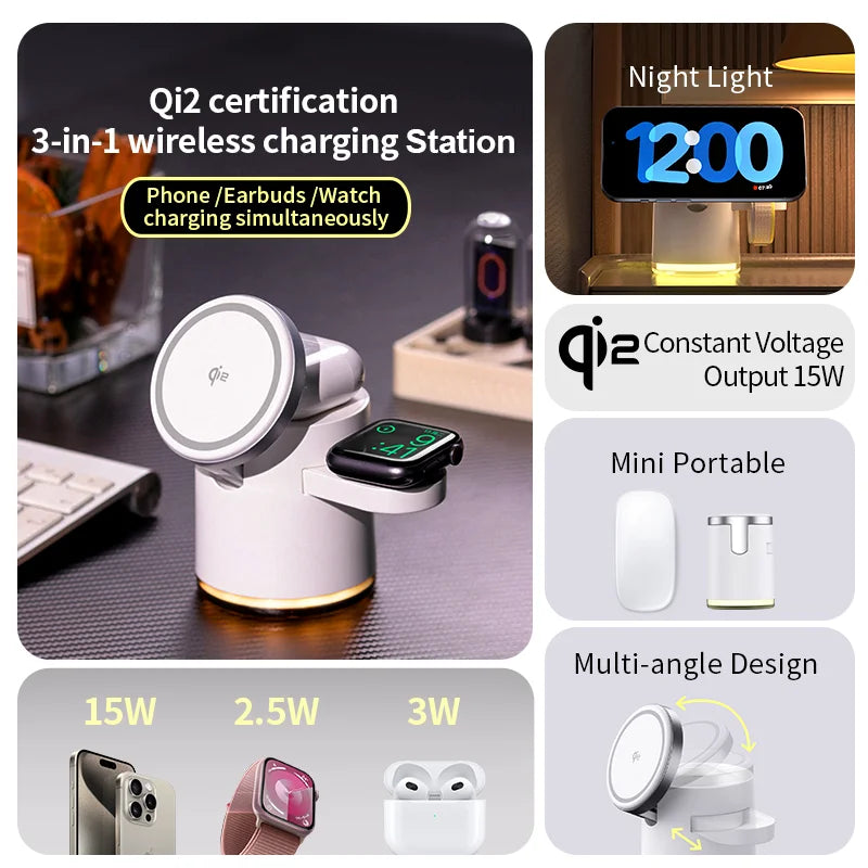 station de charge a induction iPhone, AirPods, Apple Watch