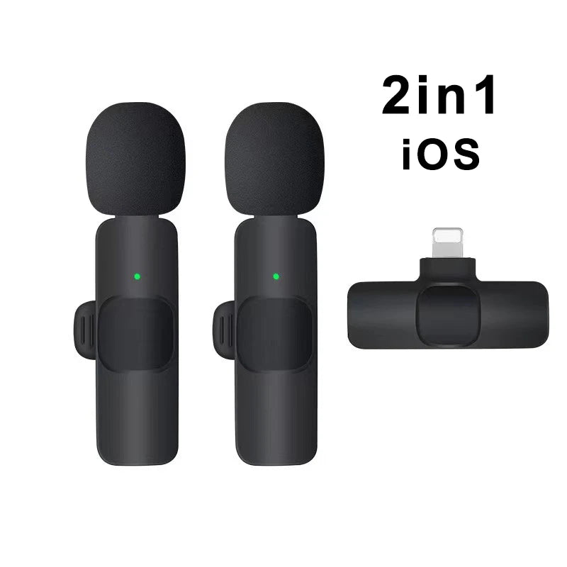 Mini micro Portable pour enregistrement Audio et vidéo, pour iPhone, Android