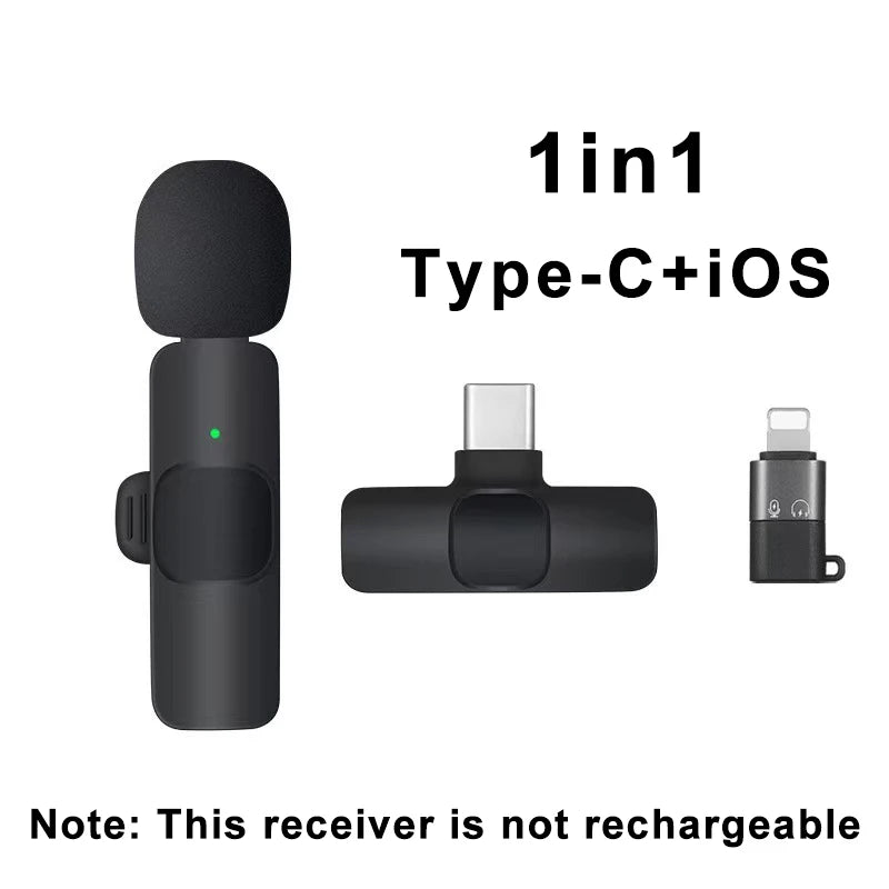 Mini micro Portable pour enregistrement Audio et vidéo, pour iPhone, Android