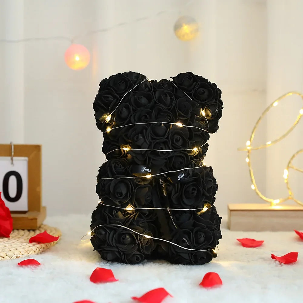 ours fleurs romantique cadeaux couple