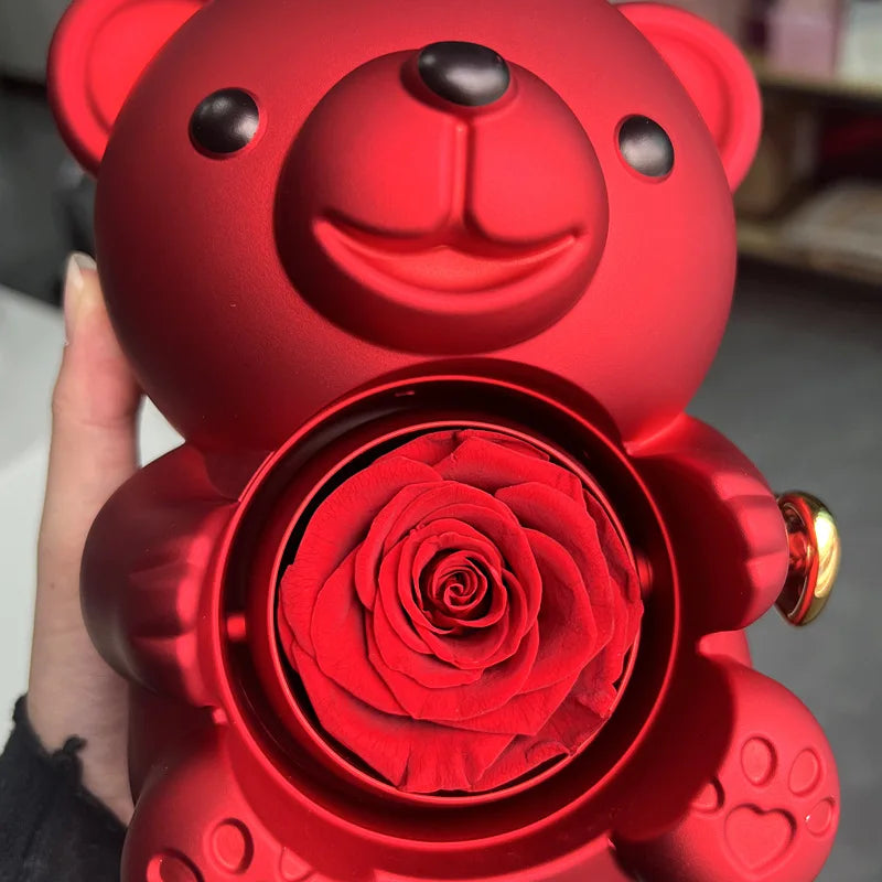 BOX SURPRISE OURSON ROSE ETERNEL