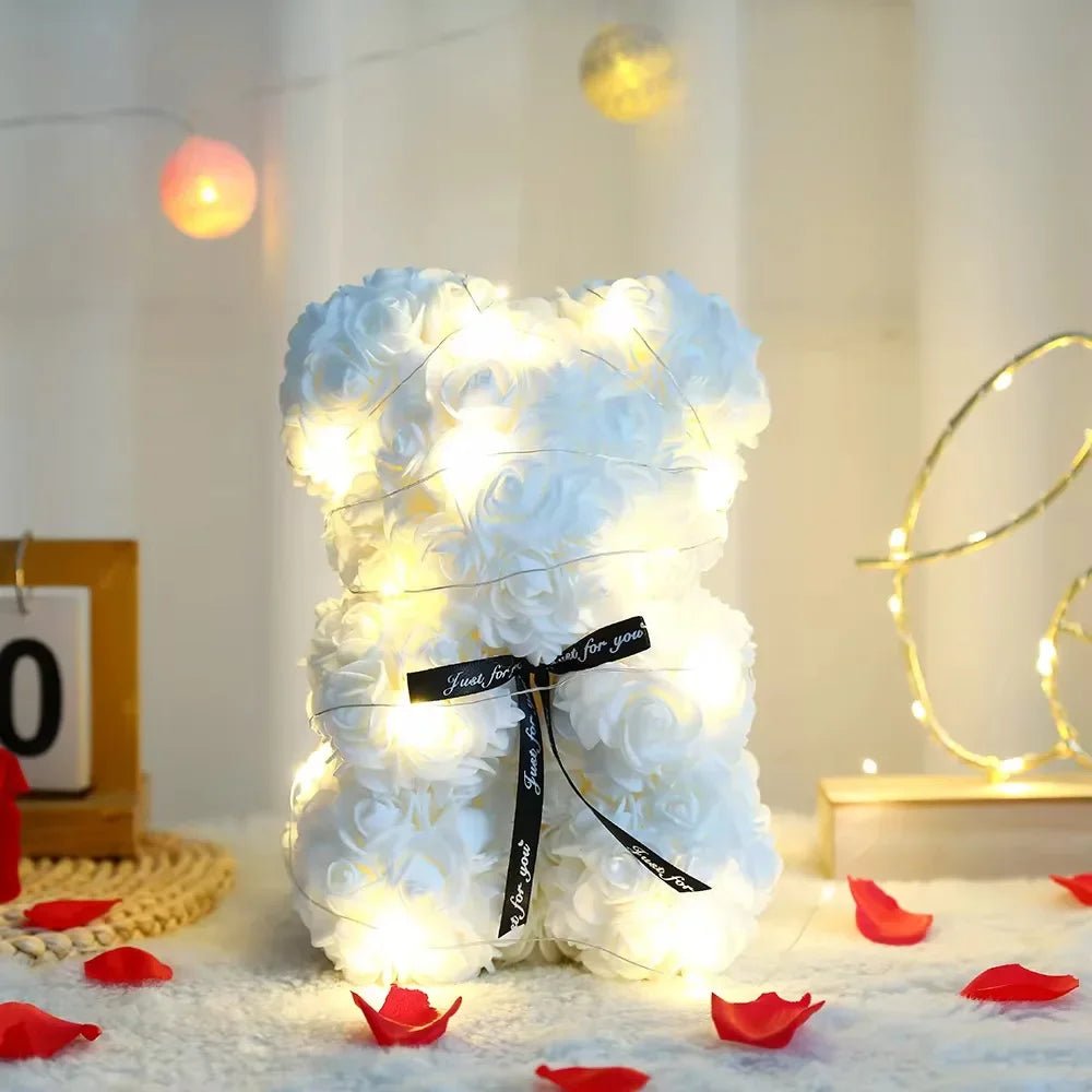 ours fleurs romantique cadeaux couple