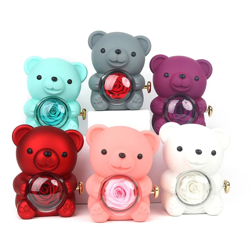 BOX SURPRISE OURSON ROSE ETERNEL