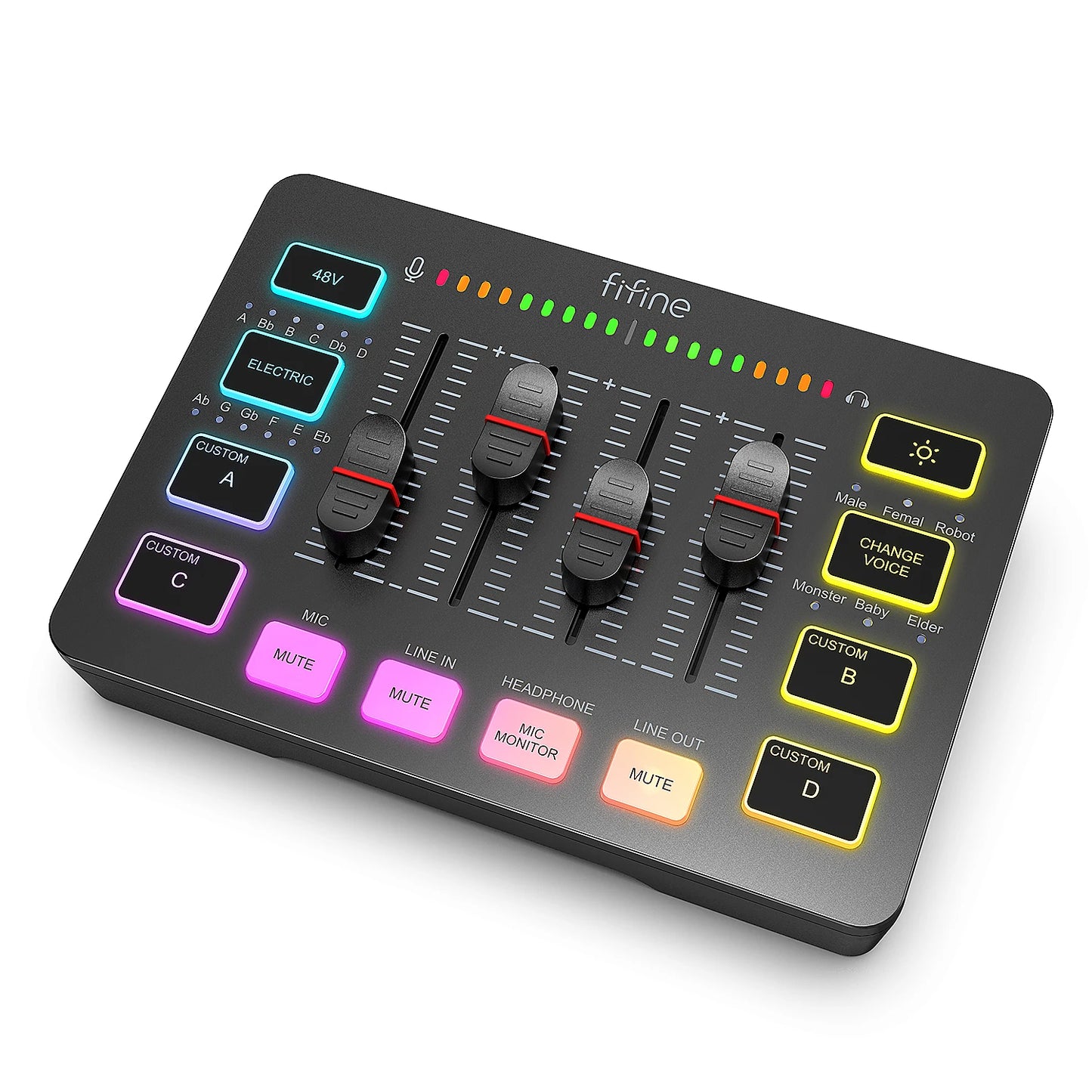 FIFINE Gaming USB Mixer