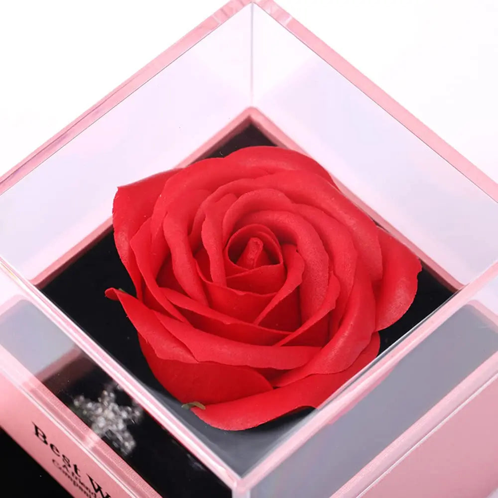 BOITE SURPRISE ROSE ETERNEL