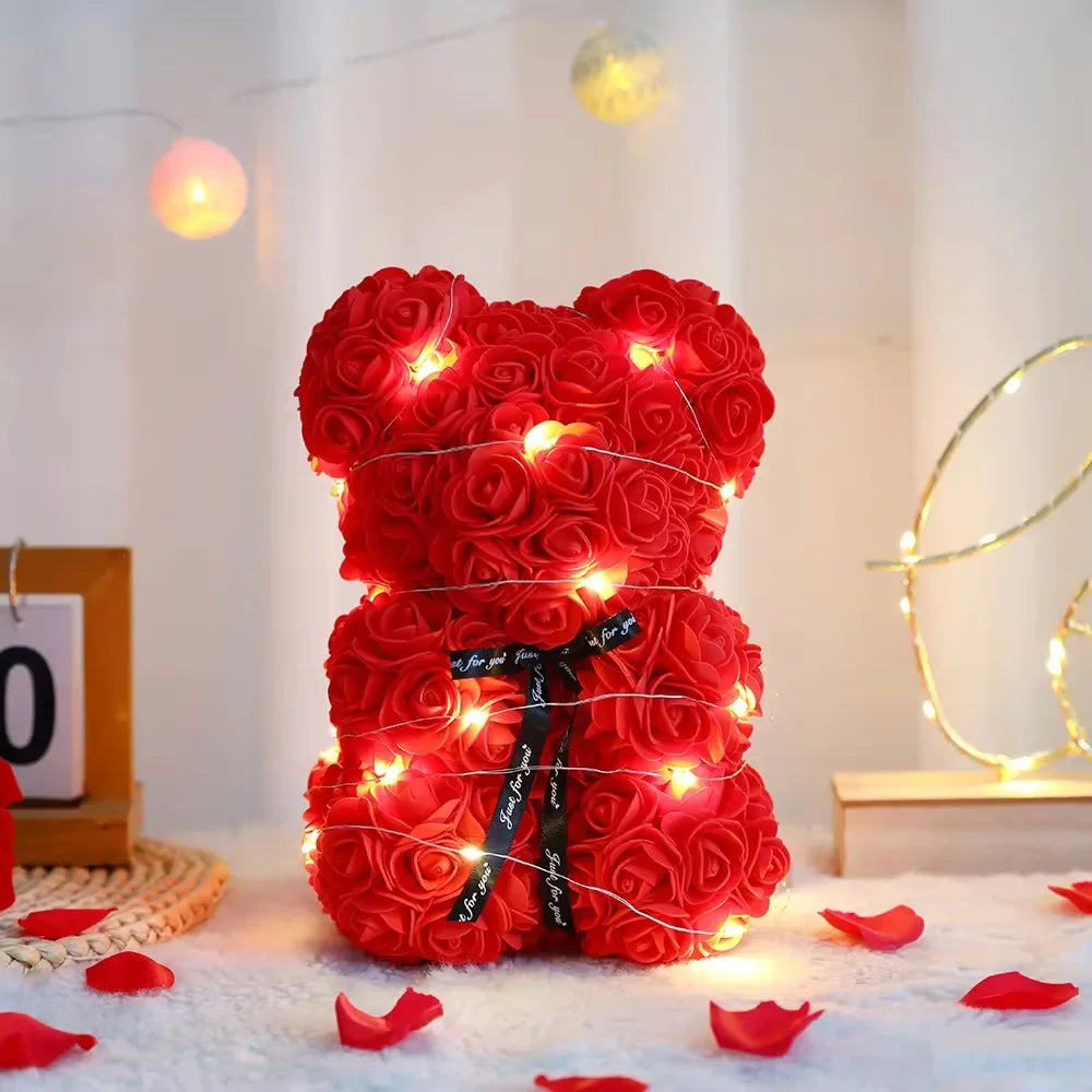 ours fleurs romantique cadeaux couple