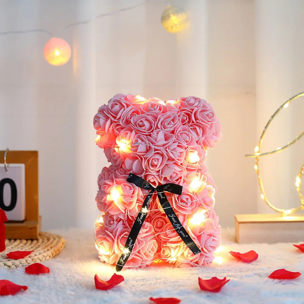 ours fleurs romantique cadeaux couple