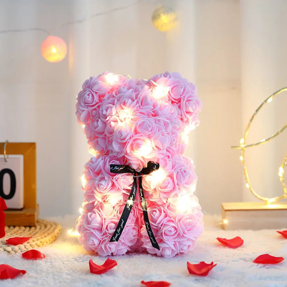 ours fleurs romantique cadeaux couple