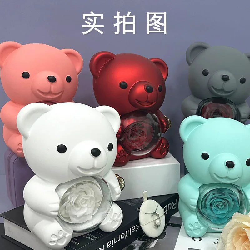 BOX SURPRISE OURSON ROSE ETERNEL