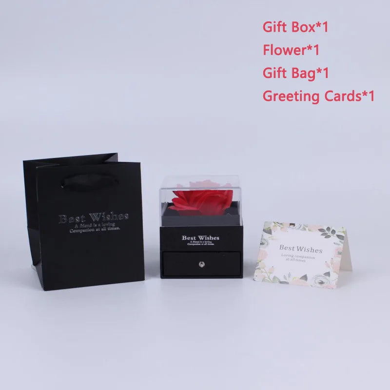BOITE SURPRISE ROSE ETERNEL