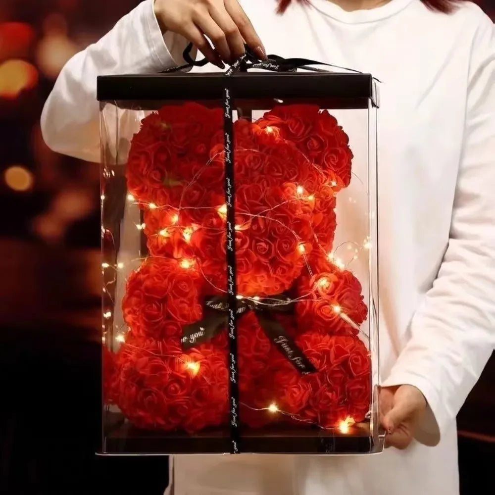 ours fleurs romantique cadeaux couple